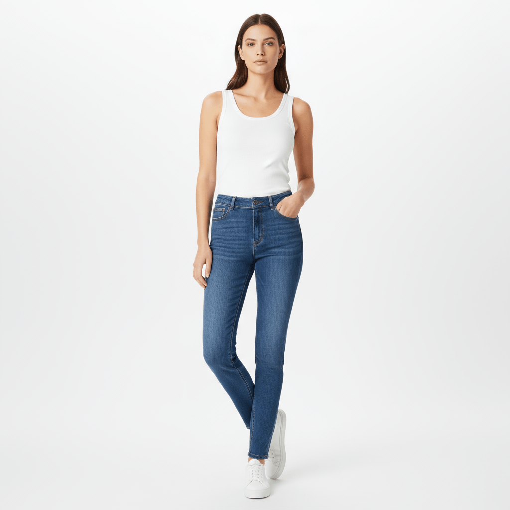 Women's High Rise Slim Tapered Jeans - Comfortable & Stylish Denim 24 - Shop Giordano