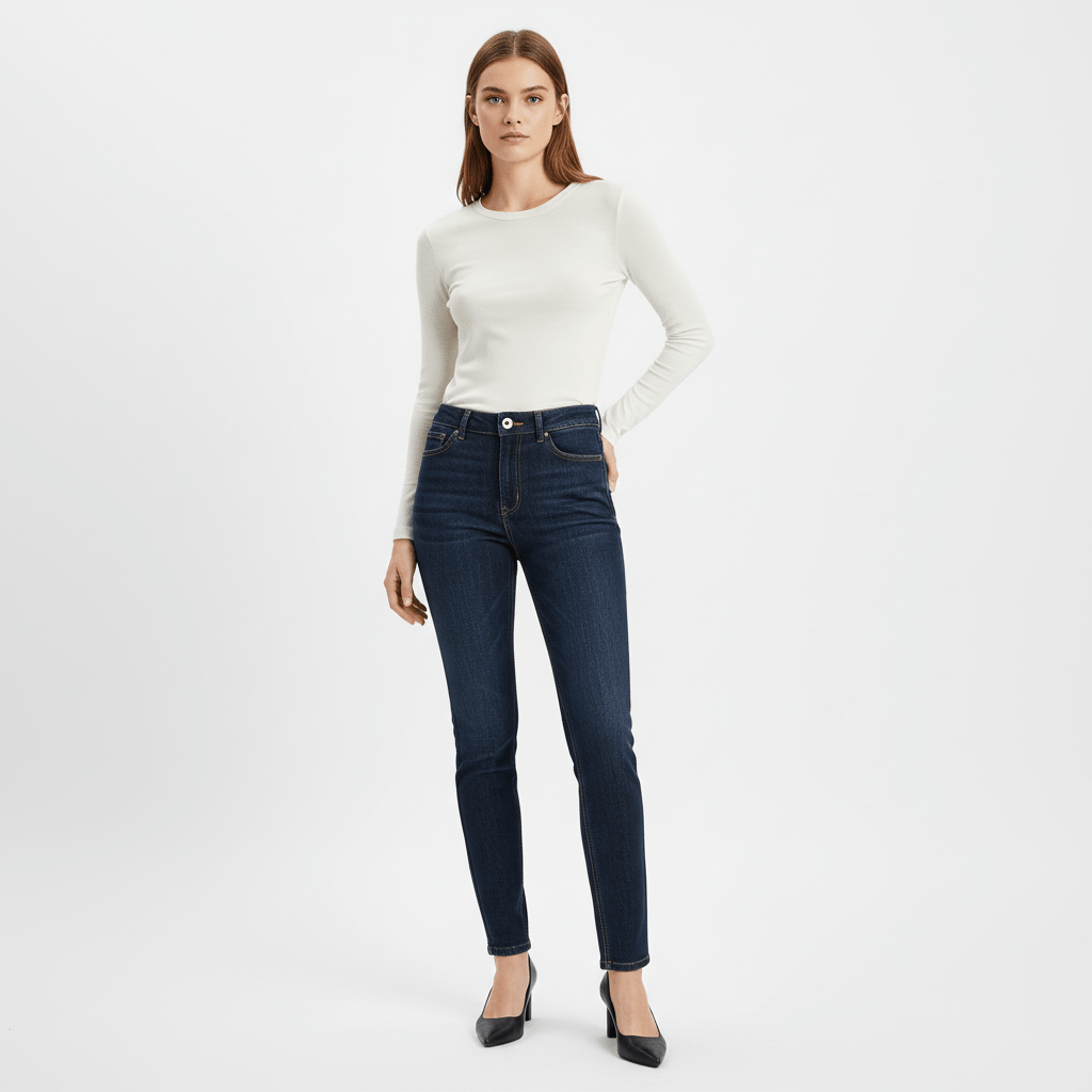 Women's High Rise Slim Tapered Jeans - Comfortable & Stylish Denim 24 - Shop Giordano
