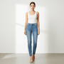 Women's High Rise Slim Tapered Jeans - Comfortable & Stylish Denim 26 - Shop Giordano