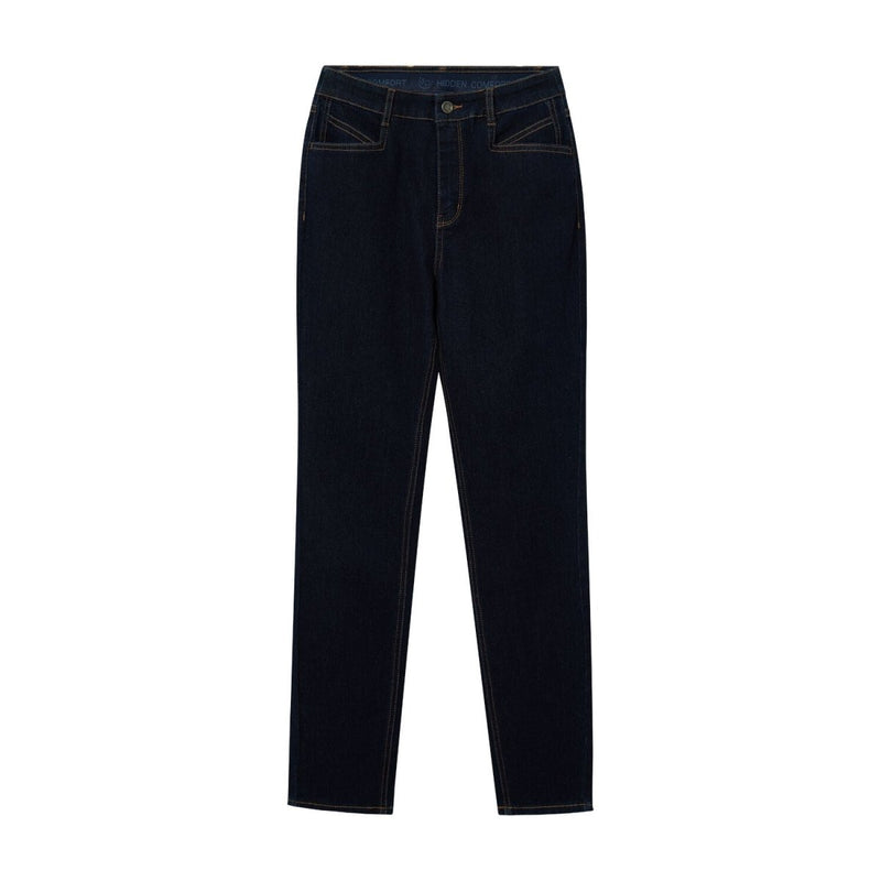 Women's High Rise Slim Tapered Jeans - Comfortable & Stylish Denim 26 - Shop Giordano