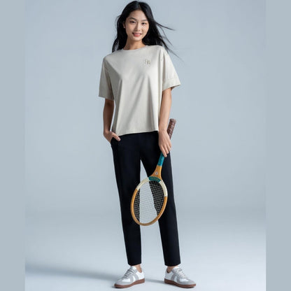 Women's High - Waist Capri Pants – Regular Fit Interlock Stretch - Giordano