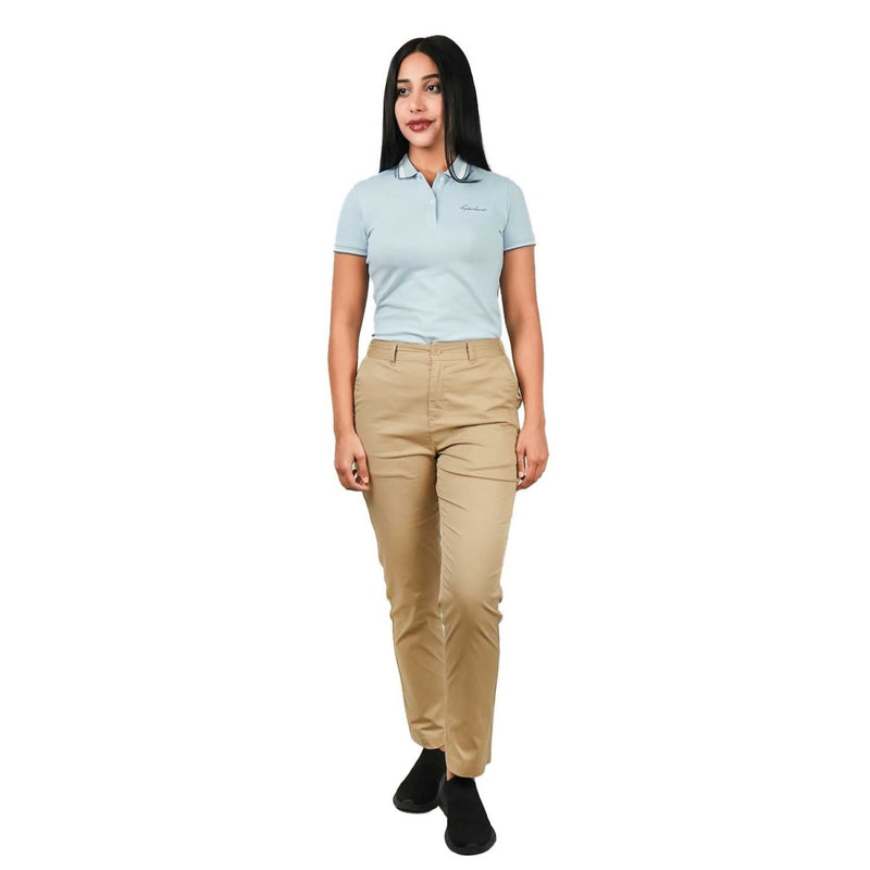 Women's High - Waist Cotton Blend Twill Tapered Pants S - Shop Giordano