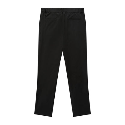 Women's High - Waist Cotton Blend Twill Tapered Pants - Giordano
