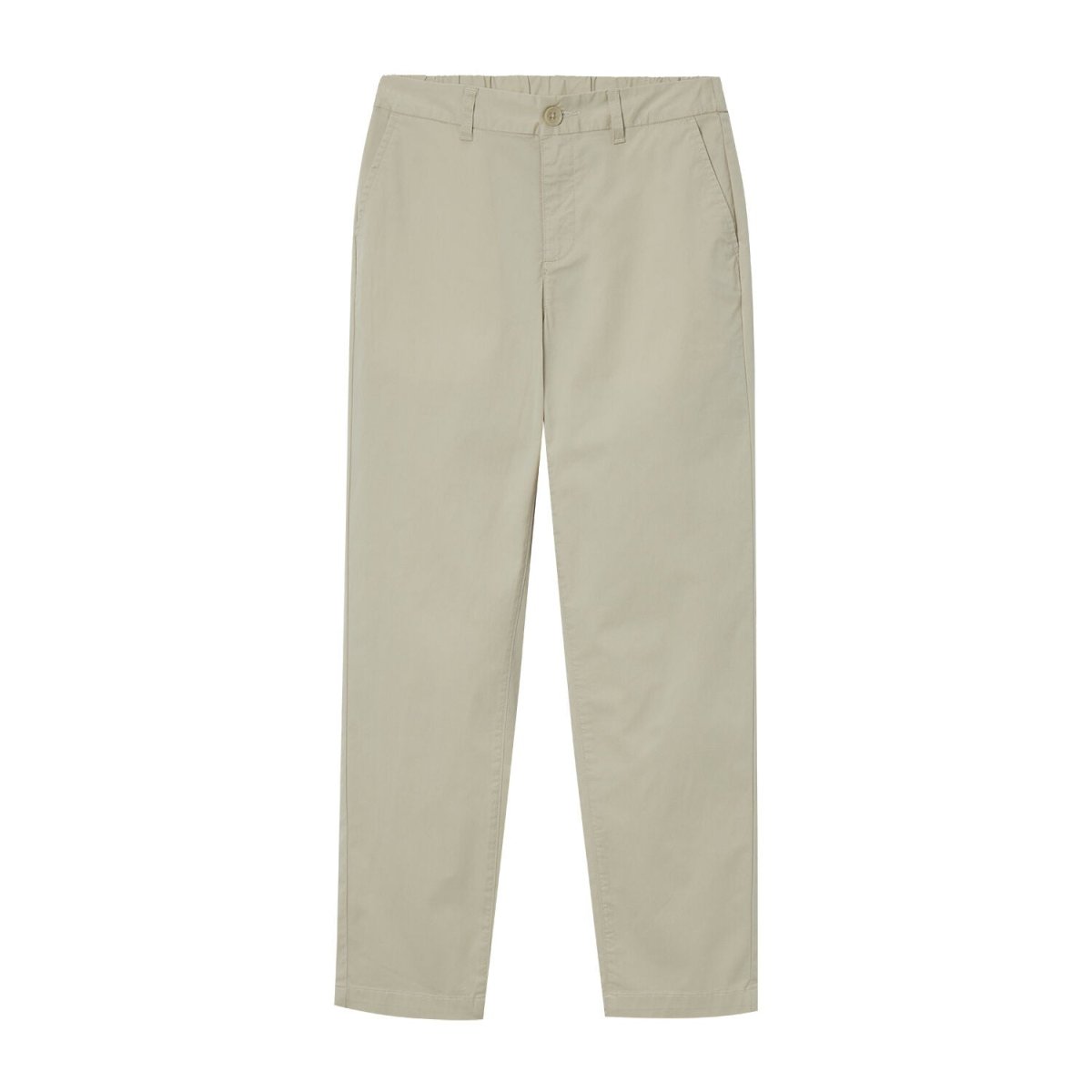 Women's High - Waist Cotton Blend Twill Tapered Pants - Giordano