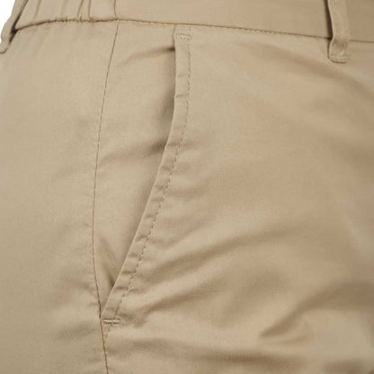 Women's High - Waist Cotton Blend Twill Tapered Pants - Giordano