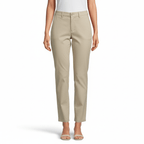 Women's High - Waist Cotton Blend Twill Tapered Pants S - Shop Giordano
