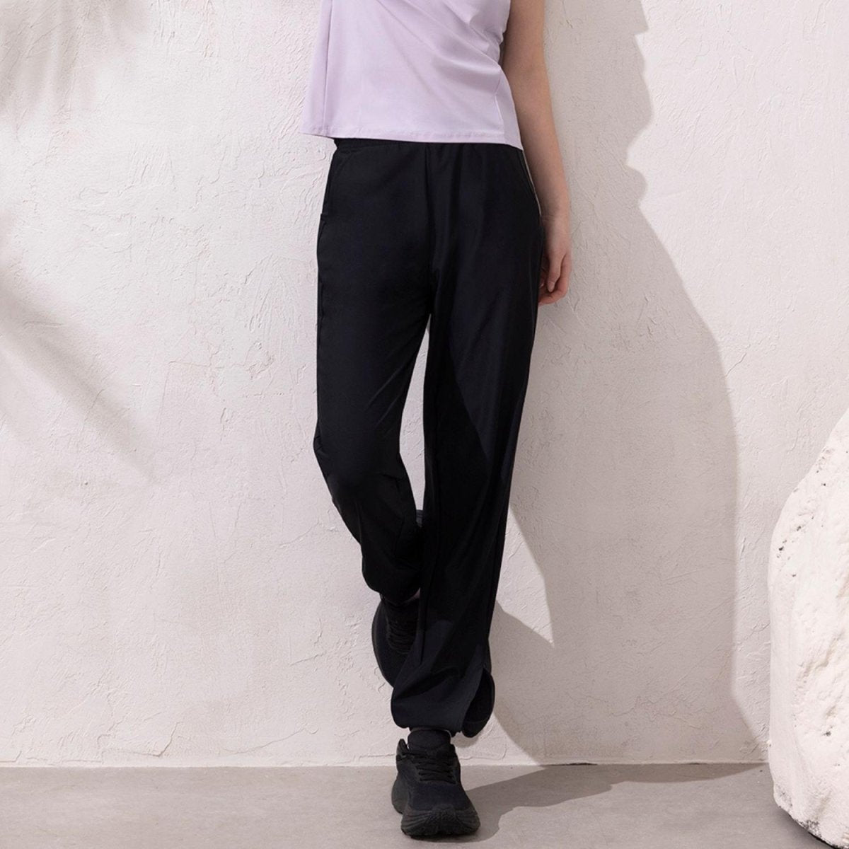 Women's High Waist Knitted Joggers - Giordano