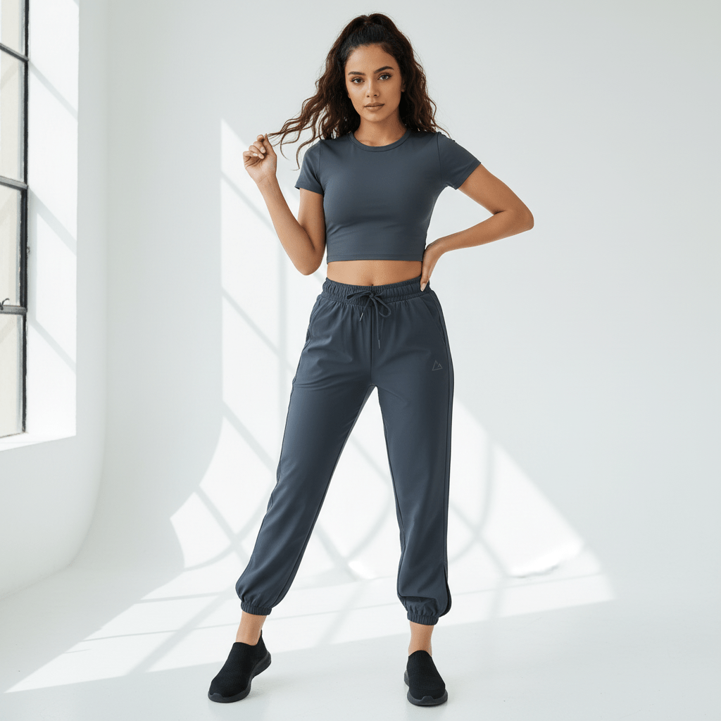 Women's High Waist Knitted Joggers S - Shop Giordano