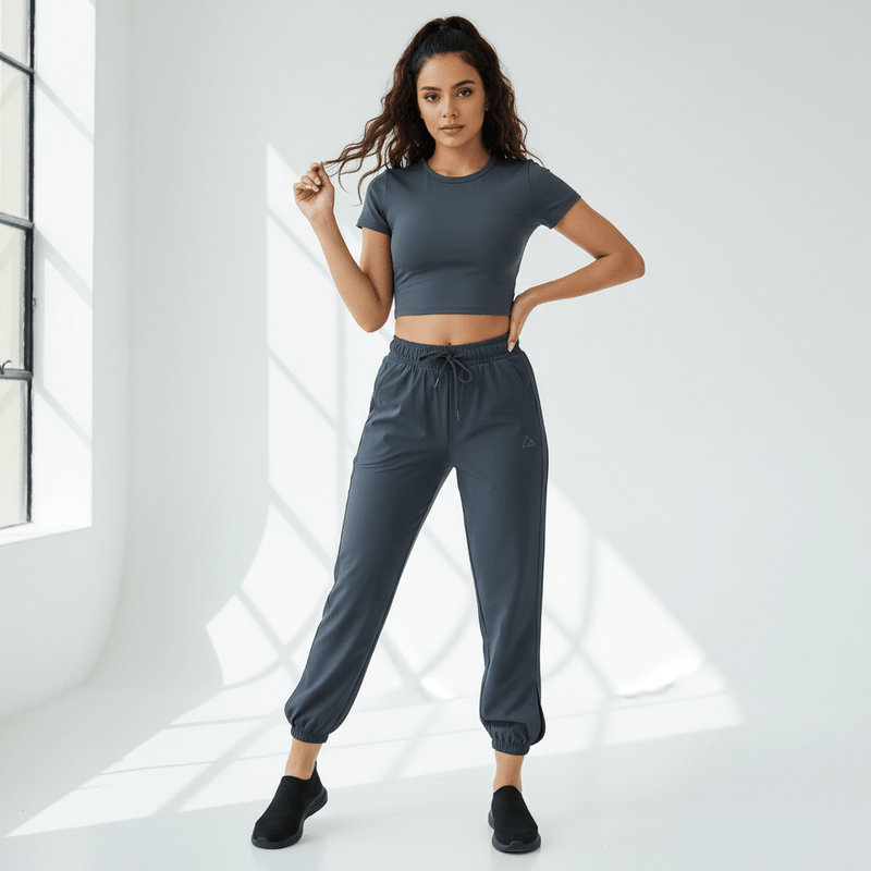 Women's High Waist Knitted Joggers S - Shop Giordano