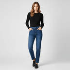 Giordano Women's High Waist Regualr Tapered Jeans - Premium Jeans