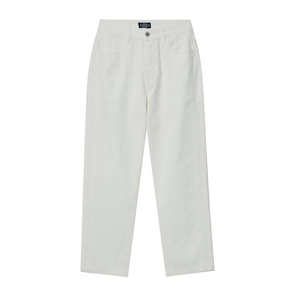 Women's High - Waist Relaxed Tapered Twill Jeans - Cotton Spandex Comfort - Giordano