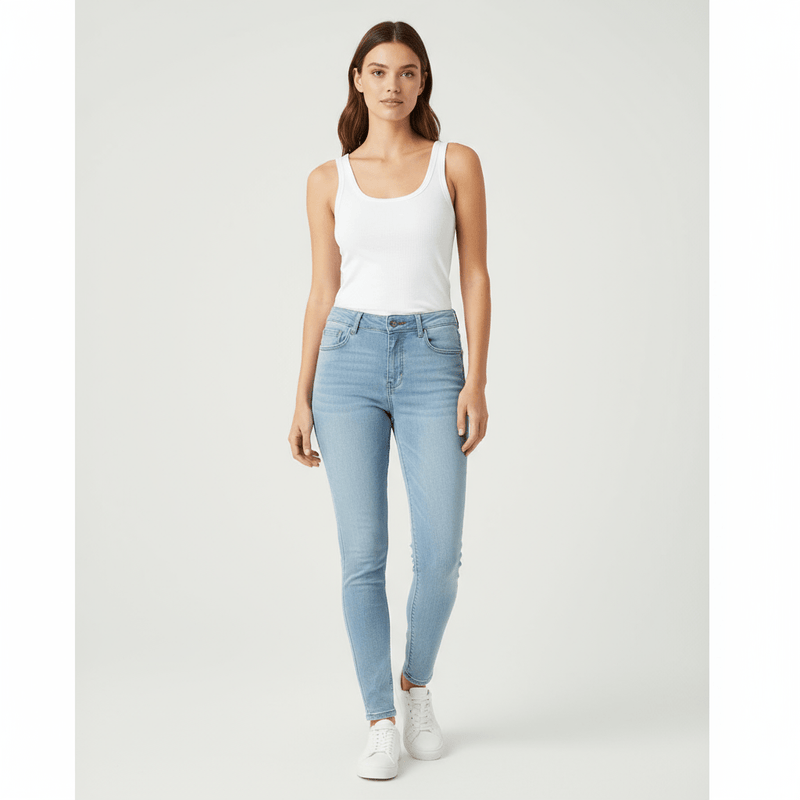 Women’S High - Waist Skinny Fit Ultra Stretch Jeans 26 - Shop Giordano