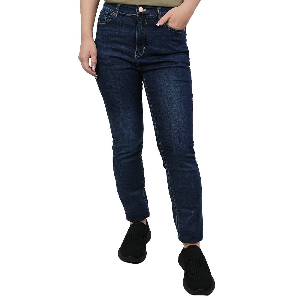 Giordano Women's High - Waist Slim Tapered Denim Jeans - first_variant_option_2 Premium Jeans for Giordano