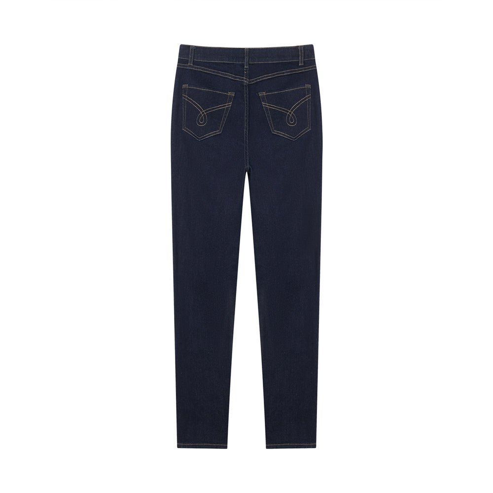 Giordano Women's High - Waist Slim Tapered Denim Jeans - first_variant_option_2 Premium Jeans for Giordano