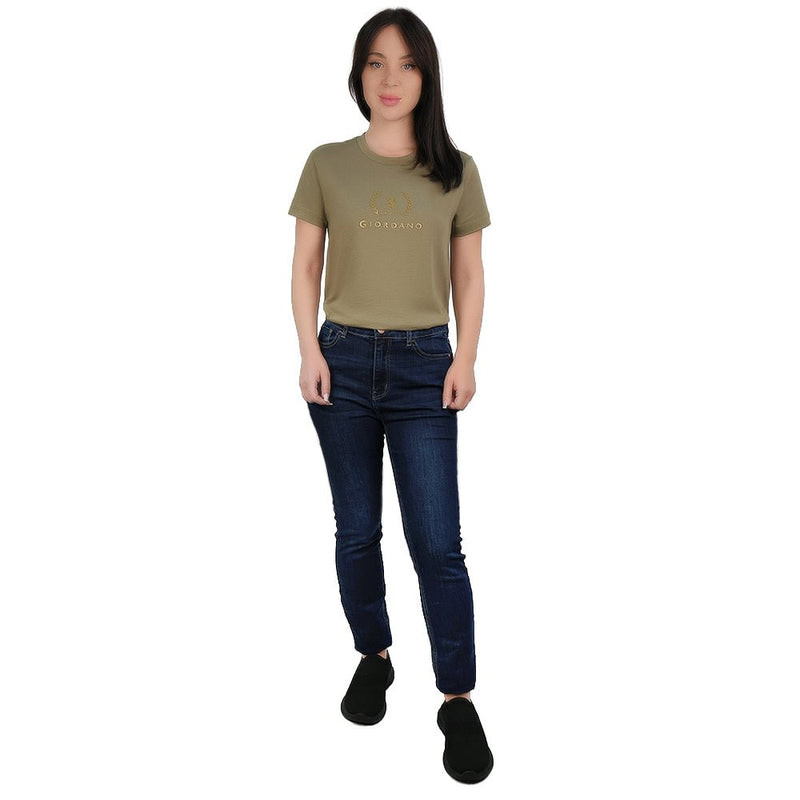 Giordano Women's High - Waist Slim Tapered Denim Jeans - first_variant_option_2 Premium Jeans for Giordano