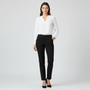 Women's High Waist Tapered Fit Twill Pants 26 - Shop Giordano