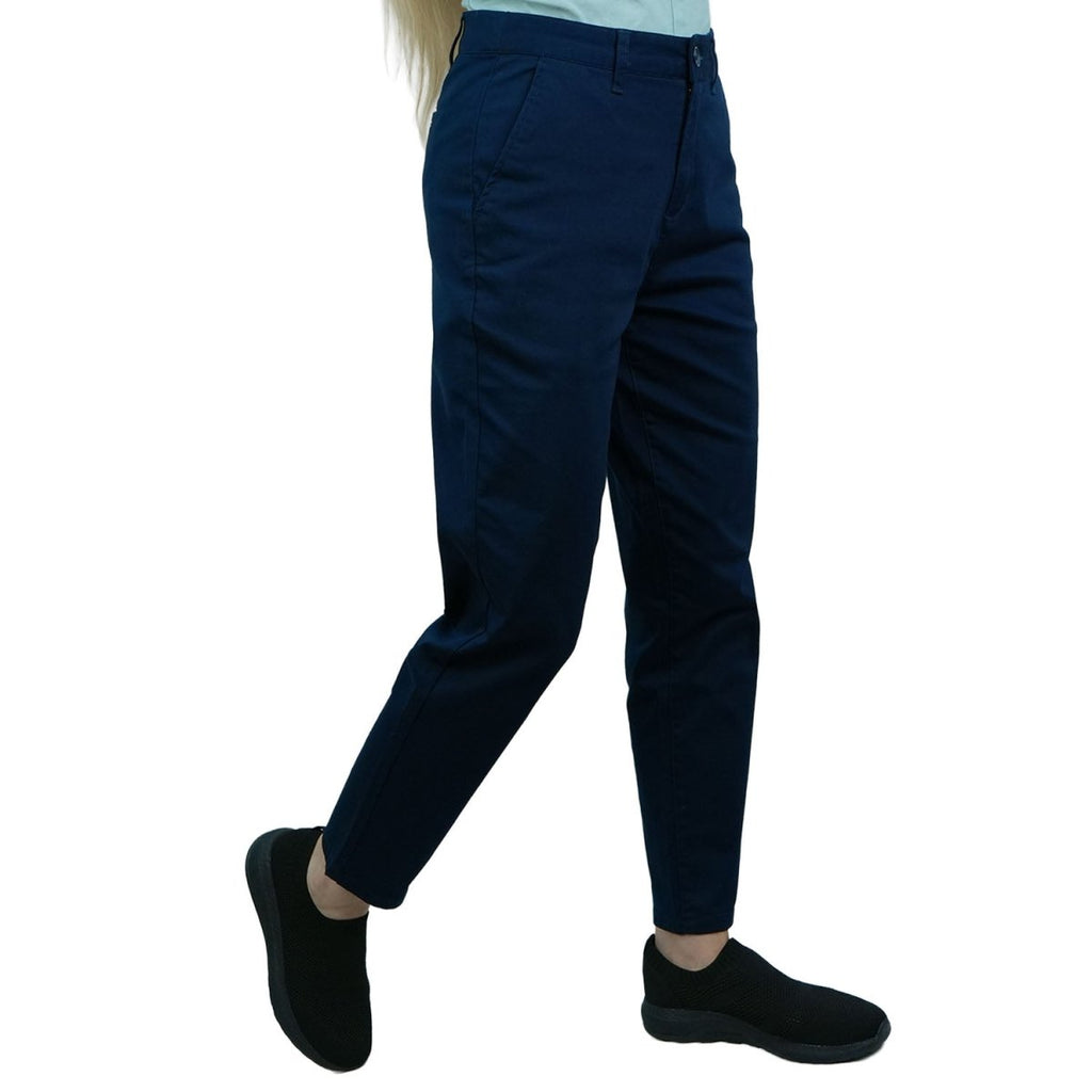 Women's High Waist Tapered Fit Twill Pants 26 - Shop Giordano