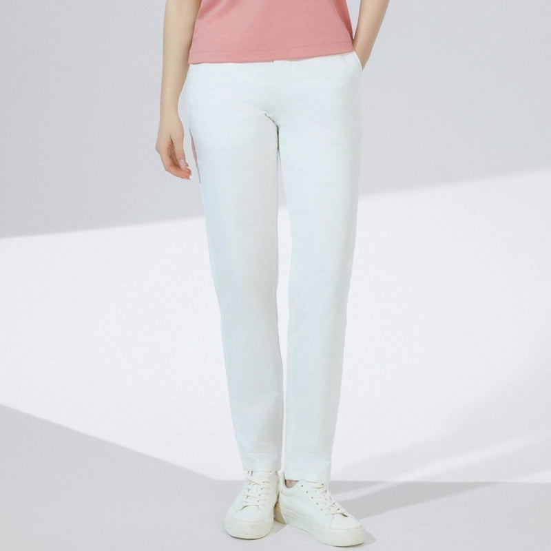 Women's High Waist Tapered Fit Twill Pants 26 - Shop Giordano