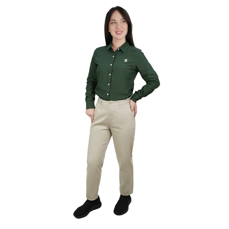 Giordano Women's High - Waist Twill Regular Tapered Fit Pant - first_variant_option_2 Premium Pants for Giordano