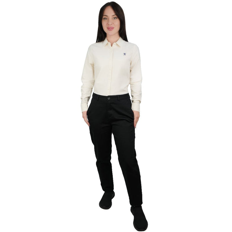 Giordano Women's High - Waist Twill Regular Tapered Fit Pant - first_variant_option_2 Premium Pants for Giordano