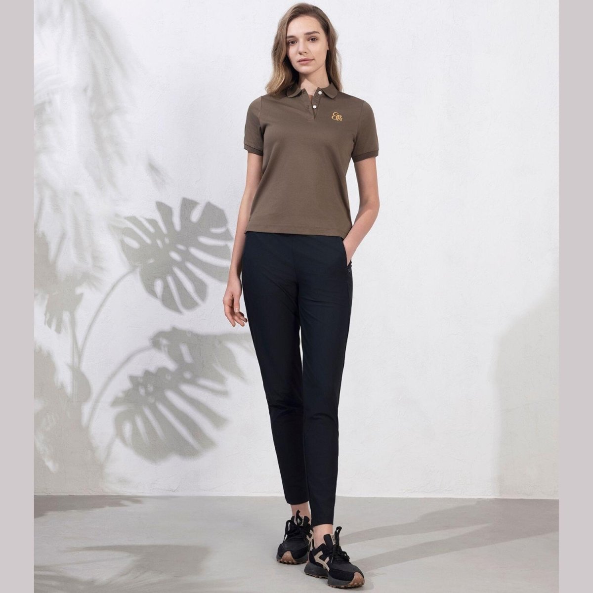 Giordano Women's High Waist Wrap Knitted Pants - Premium Joggers