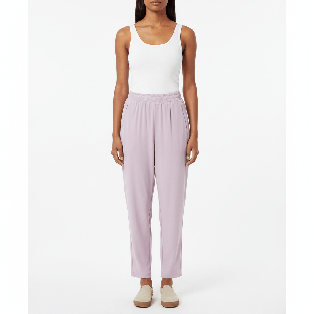 Women's High Waist Wrap Knitted Pants S - Shop Giordano