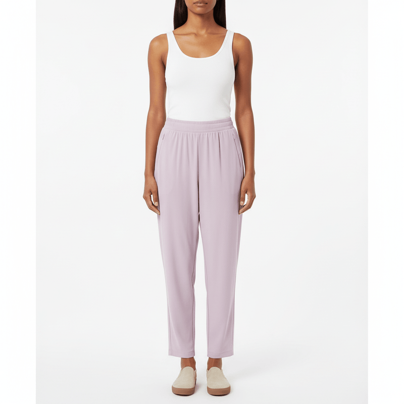 Women's High Waist Wrap Knitted Pants S - Shop Giordano