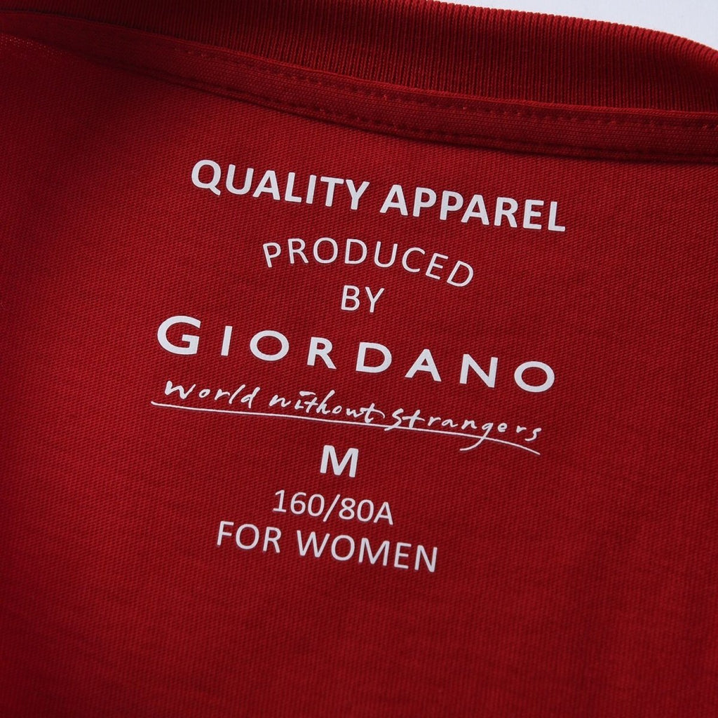 Giordano Women's Holiday Print Comfort Fit Cotton Tee - Premium Print Tee