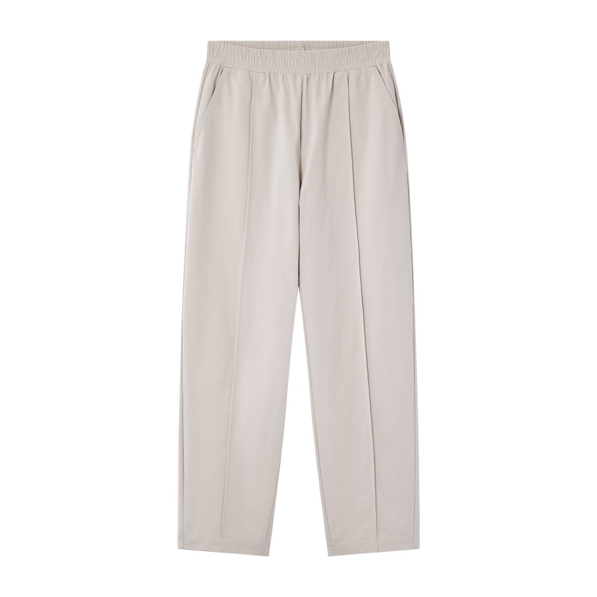 Women's Knit Pants: Interlock Fabric, High Waist, Regular Fit - Giordano