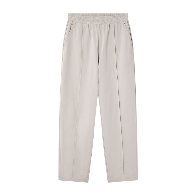 Giordano Women's Knit Pants: Interlock Fabric, High Waist, Regular Fit - Premium Pants