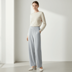 Women's Knit Pants: Interlock Fabric, High Waist, Regular Fit S - Shop Giordano