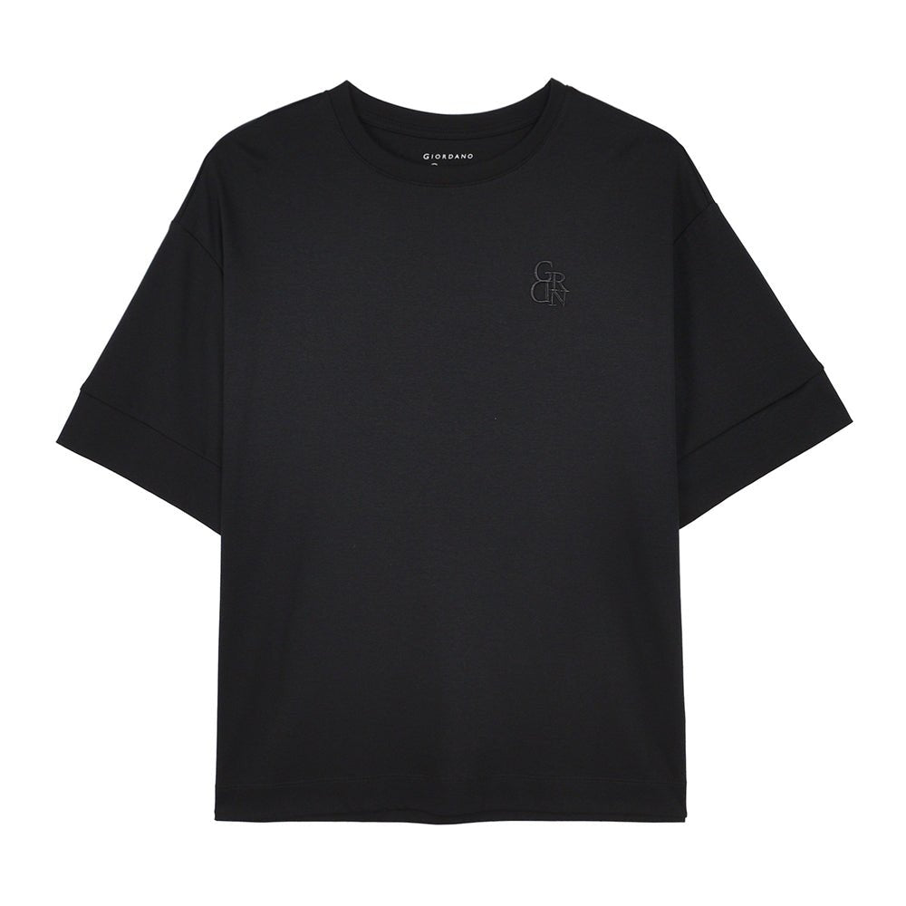 Women's Liquid Touch Embroidered Cotton Tee - Giordano