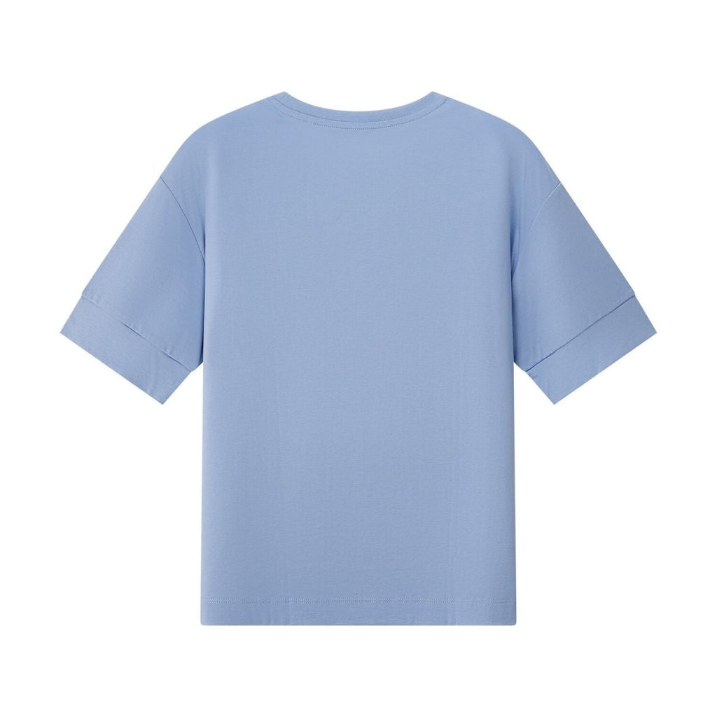 Women's Liquid Touch Embroidered Cotton Tee S - Shop Giordano