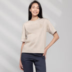 Women's Liquid Touch Embroidered Cotton Tee S - Shop Giordano
