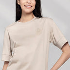 Women's Liquid Touch Embroidered Cotton Tee S - Shop Giordano