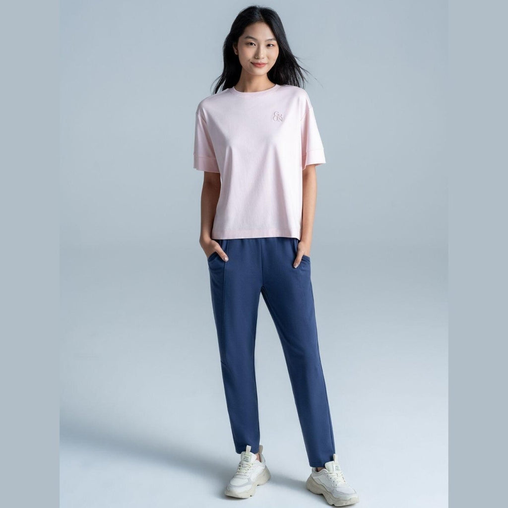 Women's Liquid Touch Embroidered Cotton Tee S - Shop Giordano