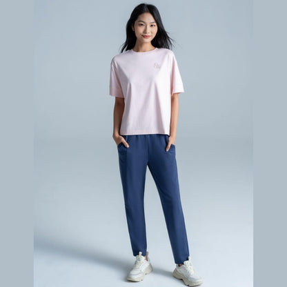Women's Liquid Touch Embroidered Cotton Tee - Giordano