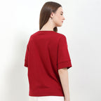 Giordano Women's Liquid Touch Embroidered Cotton Tee - Premium Tee