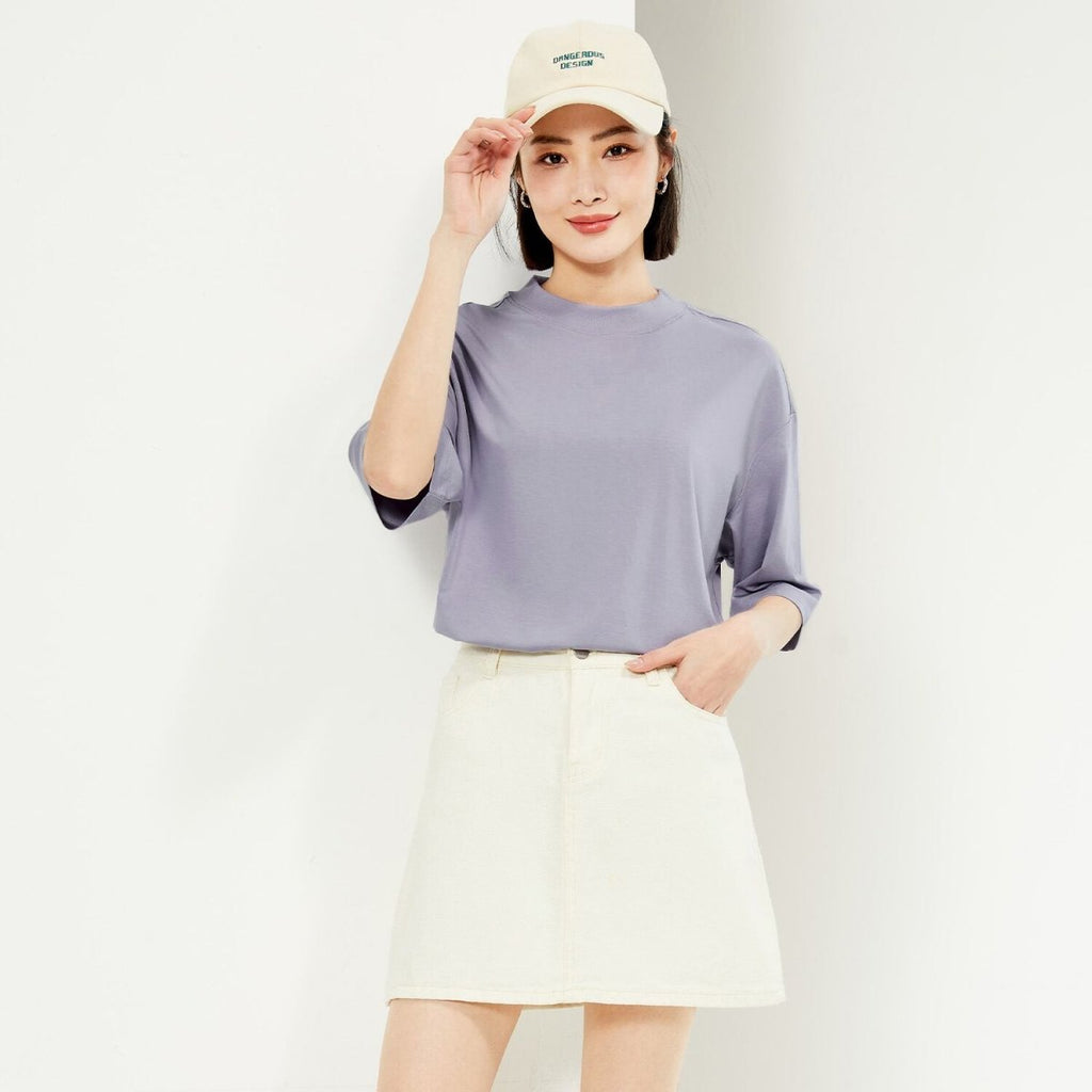 Women's Long Sleeve Loose Fit Tee S - Shop Giordano