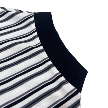 Women’S Loose Fit Cotton - Blend Striped Interlock Crew Neck Tee - Giordano