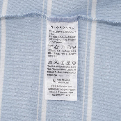 Women’S Loose Fit Cotton - Blend Striped Interlock Crew Neck Tee - Giordano