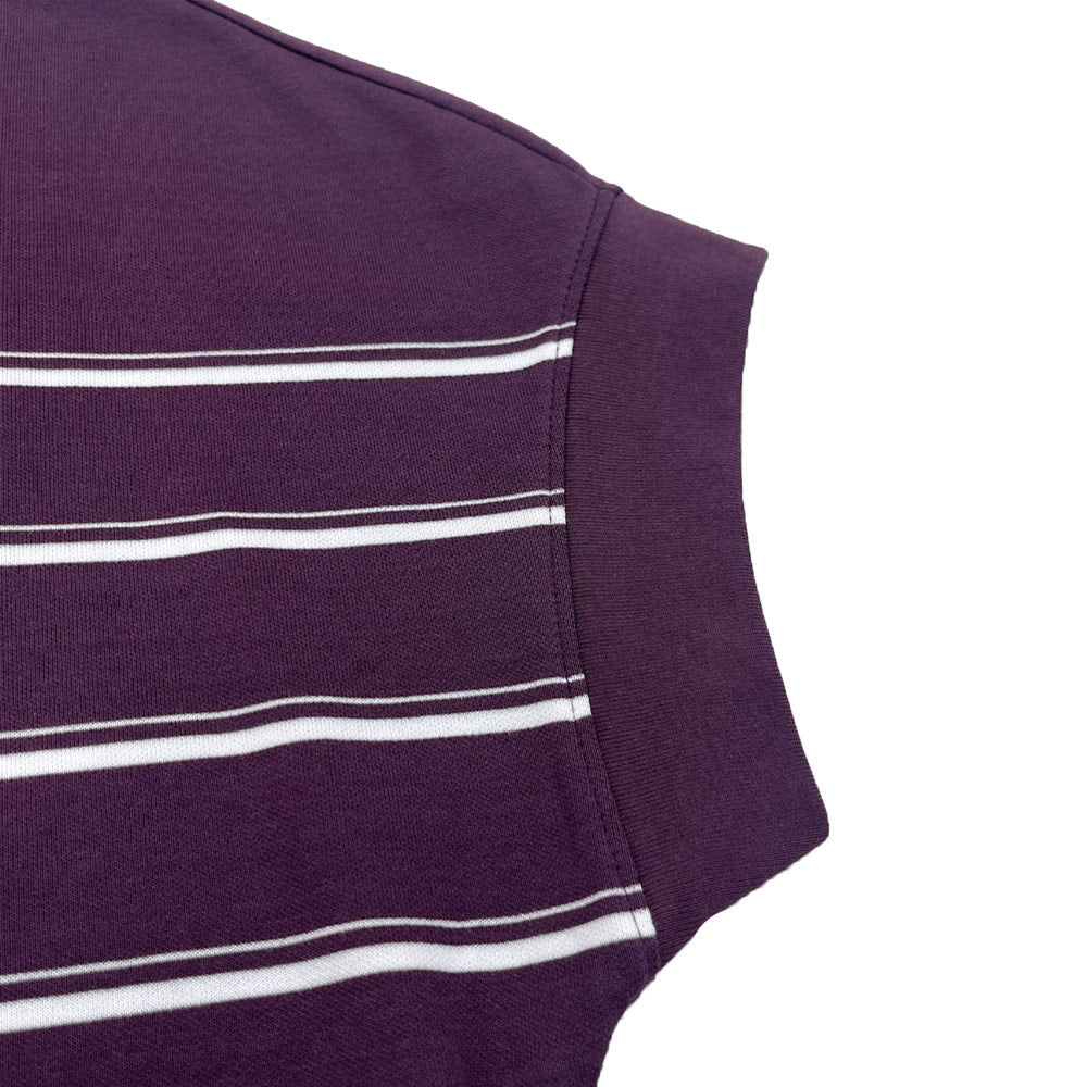 Giordano Women Loose Fit Cotton-Blend Striped Interlock Crew Neck Tee - Premium Tee