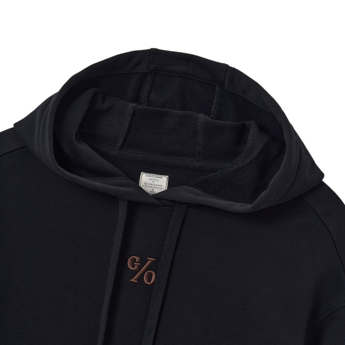 Women’s Loose Fit French Terry Hoodie With Embroidery - Giordano