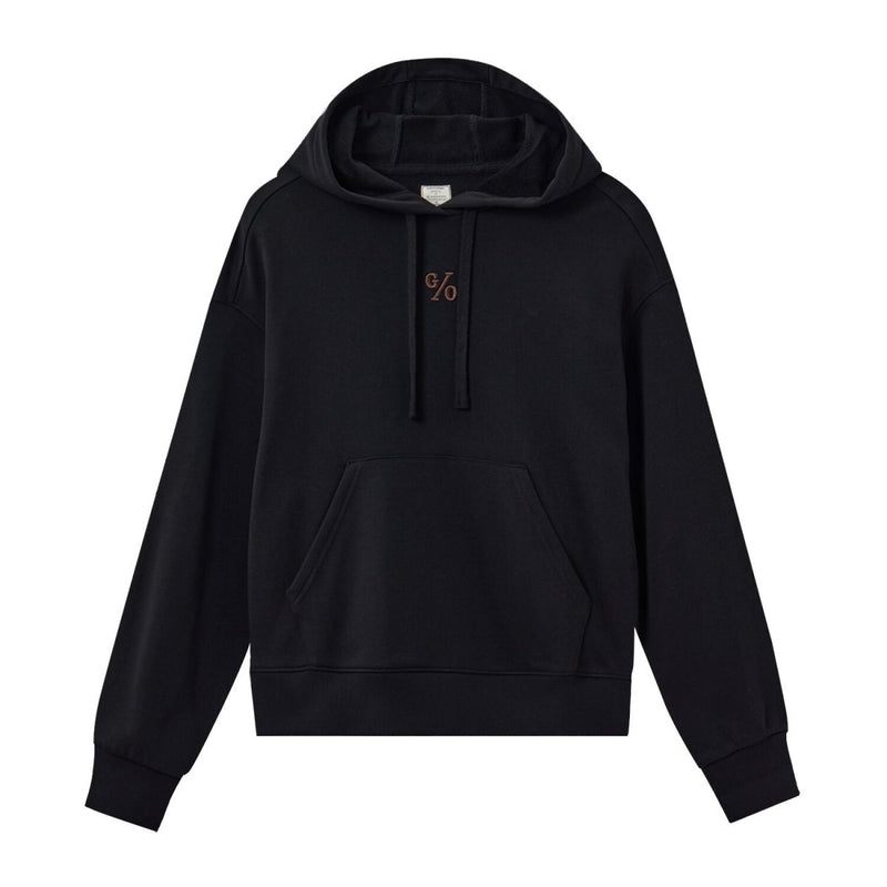 Giordano Women's Loose Fit French Terry Hoodie With Embroidery - Premium Hoodie