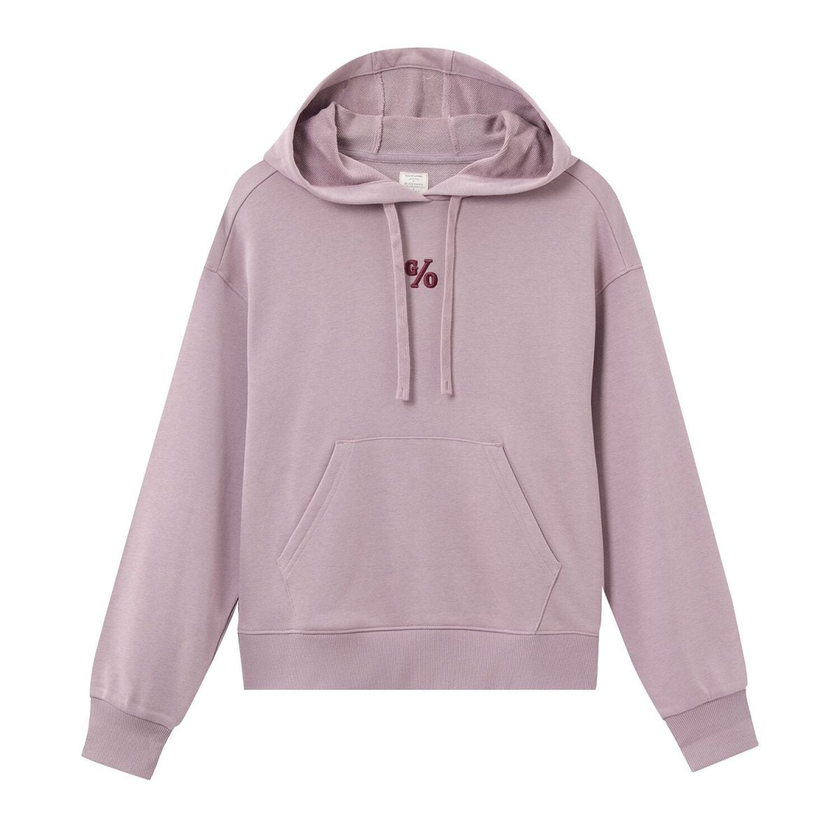 Women’s Loose Fit French Terry Hoodie With Embroidery - Giordano