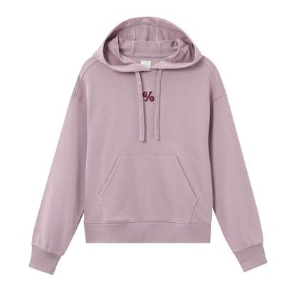Women’s Loose Fit French Terry Hoodie With Embroidery - Giordano