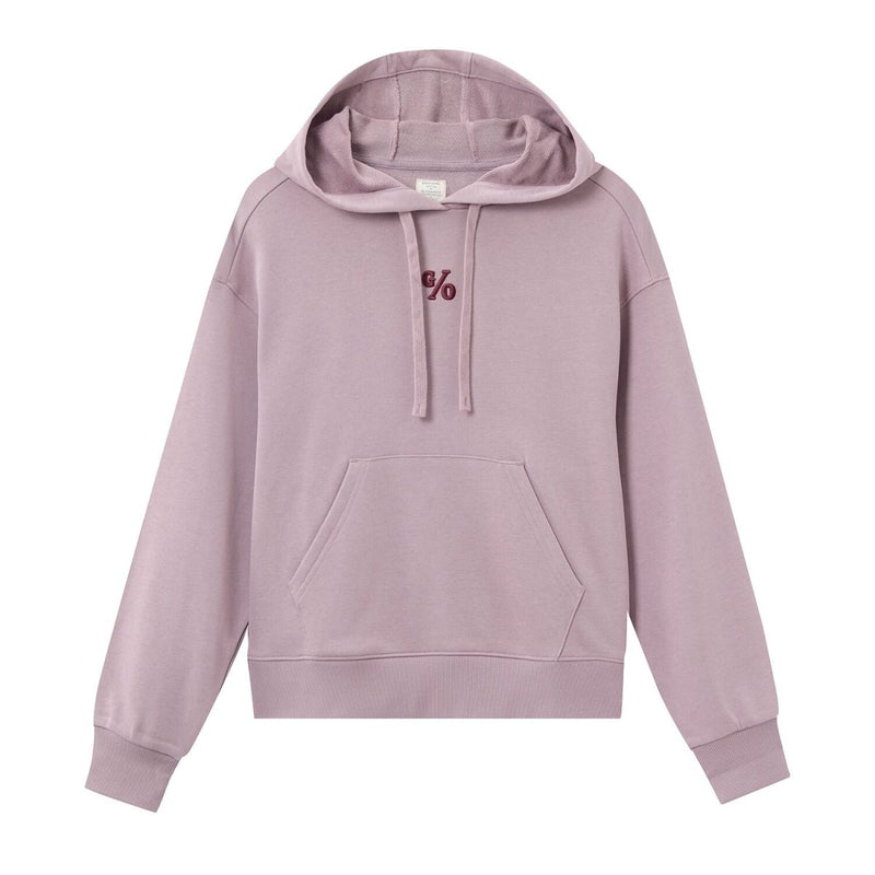 Giordano Women's Loose Fit French Terry Hoodie With Embroidery - Premium Hoodie