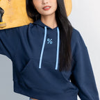 Women’s Loose Fit French Terry Hoodie With Embroidery S - Shop Giordano