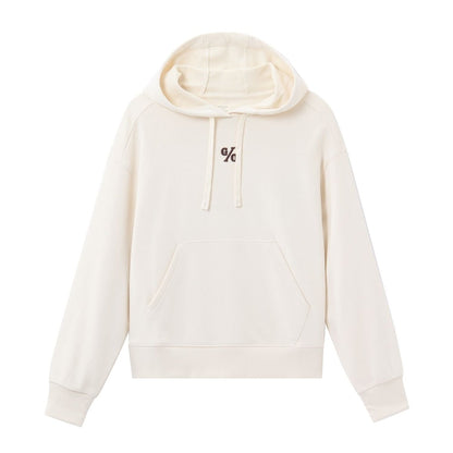 Women’s Loose Fit French Terry Hoodie With Embroidery - Giordano
