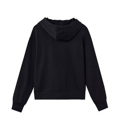 Women’s Loose Fit French Terry Hoodie With Embroidery - Giordano